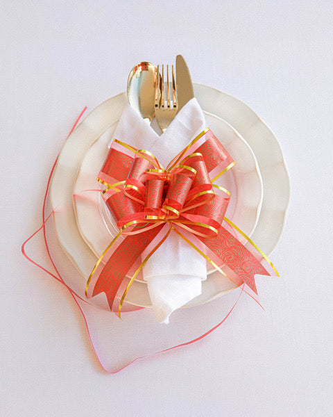 Red and Gold bow
