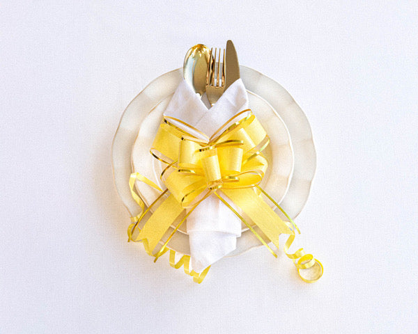 Yellow and Gold bow